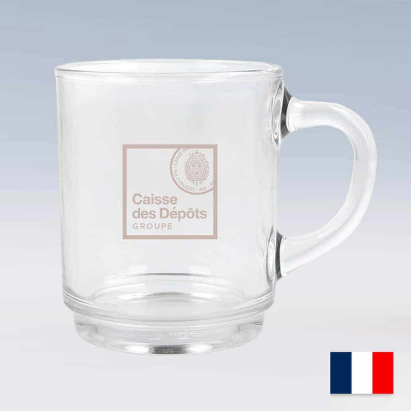 Tasse avec anse en verre Duralex